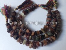 Multi Spinel Hammered Roundelle Shape Beads